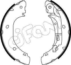 Set saboti frana 153-082 CIFAM - Material frictiune sabot frana/ sabot frana Set saboti frana 153-082 CIFAM - Material frictiune sabot frana/ sabot frana