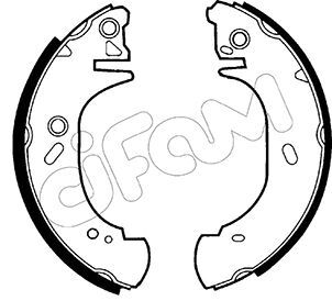 Set saboti frana 153-127 CIFAM - Material frictiune sabot frana/ sabot frana