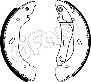 Set saboti frana 153-134 CIFAM - Material frictiune sabot frana/ sabot frana