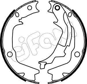 Set saboti frana, frana de mana 153-186 CIFAM - Frana de mana Set saboti frana, frana de mana 153-186 CIFAM - Frana de mana