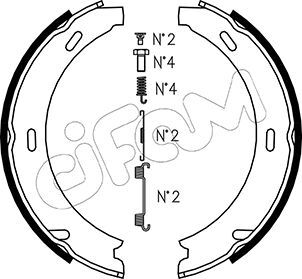 Set saboti frana, frana de mana 153-233K CIFAM - Frana tambur Set saboti frana, frana de mana 153-233K CIFAM - Frana tambur