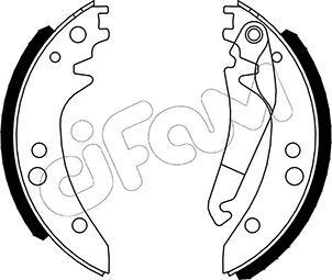 Set saboti frana 153-238 CIFAM - Material frictiune sabot frana/ sabot frana Set saboti frana 153-238 CIFAM - Material frictiune sabot frana/ sabot frana