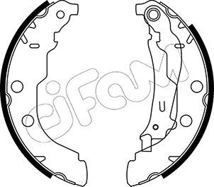 Set saboti frana 153-326 CIFAM - Material frictiune sabot frana/ sabot frana