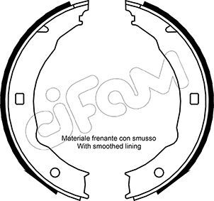 Set saboti frana, frana de mana 153-330 CIFAM - Frana tambur Set saboti frana, frana de mana 153-330 CIFAM - Frana tambur