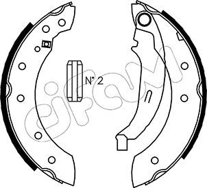 Set saboti frana 153-350 CIFAM - Material frictiune sabot frana/ sabot frana Set saboti frana 153-350 CIFAM - Material frictiune sabot frana/ sabot frana