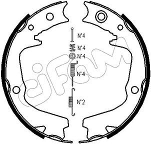Set saboti frana 153-387K CIFAM - Material frictiune sabot frana/ sabot frana Set saboti frana 153-387K CIFAM - Material frictiune sabot frana/ sabot frana