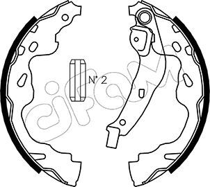 Set saboti frana 153-438 CIFAM - Material frictiune sabot frana/ sabot frana Set saboti frana 153-438 CIFAM - Material frictiune sabot frana/ sabot frana
