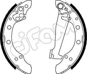 Set saboti frana 153-468 CIFAM - Material frictiune sabot frana/ sabot frana Set saboti frana 153-468 CIFAM - Material frictiune sabot frana/ sabot frana
