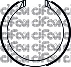 Set saboti frana 153-491 CIFAM - Material frictiune sabot frana/ sabot frana Set saboti frana 153-491 CIFAM - Material frictiune sabot frana/ sabot frana