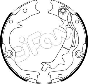 Set saboti frana 153-502 CIFAM - Material frictiune sabot frana/ sabot frana