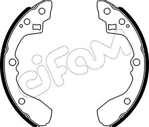 Set saboti frana, frana de mana 153-506 CIFAM - Frana tambur Set saboti frana, frana de mana 153-506 CIFAM - Frana tambur