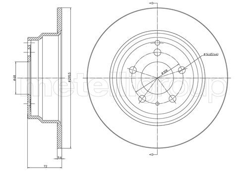 Disc frana 800-376C CIFAM - Frana disc Disc frana 800-376C CIFAM - Frana disc