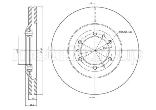 Disc frana 800-452 CIFAM - Disc frana