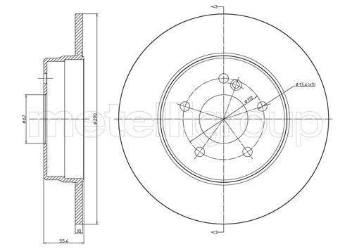 Disc frana 800-485C CIFAM - Frana disc Disc frana 800-485C CIFAM - Frana disc