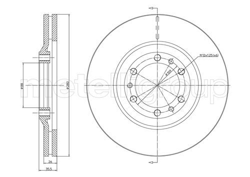Disc frana 800-502 CIFAM - Disc frana