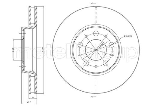 Disc frana 800-560C CIFAM - Disc frana Disc frana 800-560C CIFAM - Disc frana