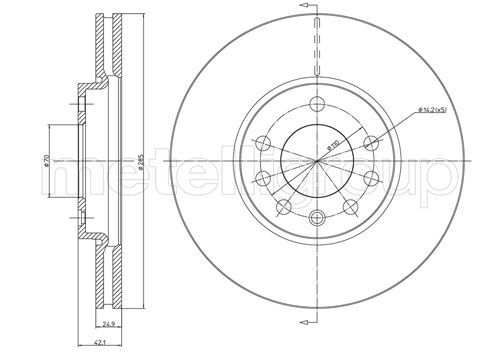 Disc frana 800-608C CIFAM - Frana disc Disc frana 800-608C CIFAM - Frana disc