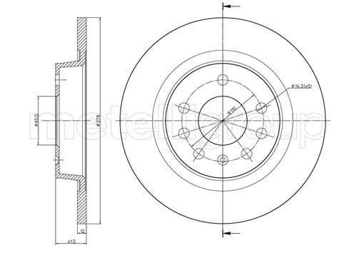 Disc frana 800-609C CIFAM - Frana disc Disc frana 800-609C CIFAM - Frana disc