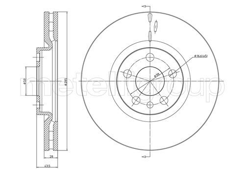 Disc frana 800-615C CIFAM - Frana disc Disc frana 800-615C CIFAM - Frana disc