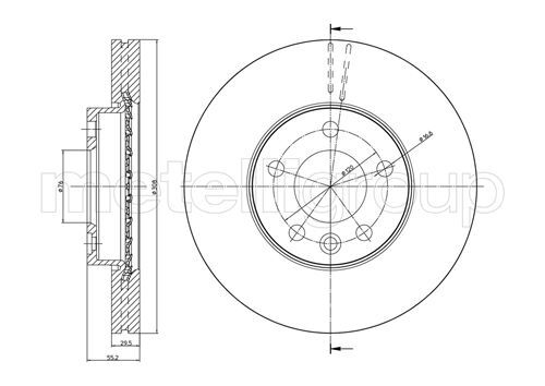 Disc frana 800-773C CIFAM - Frana disc Disc frana 800-773C CIFAM - Frana disc