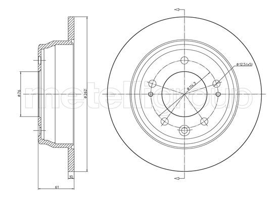 Disc frana 800-928C CIFAM - Frana disc Disc frana 800-928C CIFAM - Frana disc