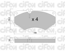 set placute frana,frana disc 822-014-0 CIFAM - Frana disc set placute frana,frana disc 822-014-0 CIFAM - Frana disc