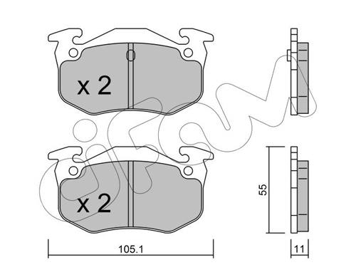 set placute frana,frana disc 822-038-0 CIFAM - Frana disc set placute frana,frana disc 822-038-0 CIFAM - Frana disc