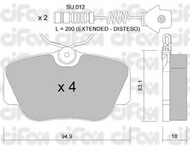 set placute frana,frana disc 822-041-0K CIFAM - Frana disc set placute frana,frana disc 822-041-0K CIFAM - Frana disc