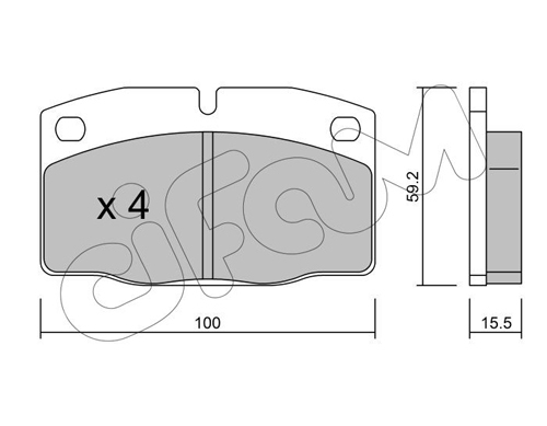 set placute frana,frana disc 822-044-0 CIFAM - Frana disc set placute frana,frana disc 822-044-0 CIFAM - Frana disc