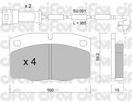 set placute frana,frana disc 822-044-2K CIFAM - Frana disc set placute frana,frana disc 822-044-2K CIFAM - Frana disc