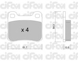 set placute frana,frana disc 822-092-0 CIFAM - Frana disc set placute frana,frana disc 822-092-0 CIFAM - Frana disc