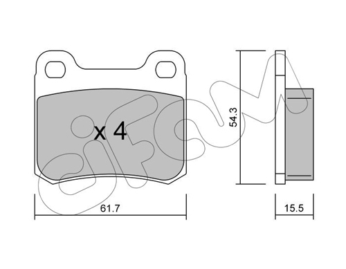 set placute frana,frana disc 822-092-1 CIFAM - Frana disc set placute frana,frana disc 822-092-1 CIFAM - Frana disc