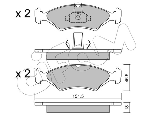 set placute frana,frana disc 822-093-0 CIFAM - Set placute frana set placute frana,frana disc 822-093-0 CIFAM - Set placute frana