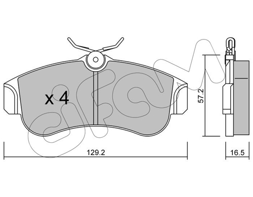 set placute frana,frana disc 822-123-0 CIFAM - Frana disc set placute frana,frana disc 822-123-0 CIFAM - Frana disc
