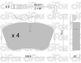set placute frana,frana disc 822-158-0K CIFAM - Set placute frana set placute frana,frana disc 822-158-0K CIFAM - Set placute frana