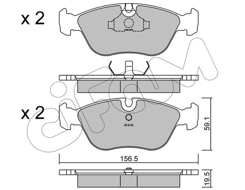 set placute frana,frana disc 822-182-0 CIFAM - Frana disc set placute frana,frana disc 822-182-0 CIFAM - Frana disc
