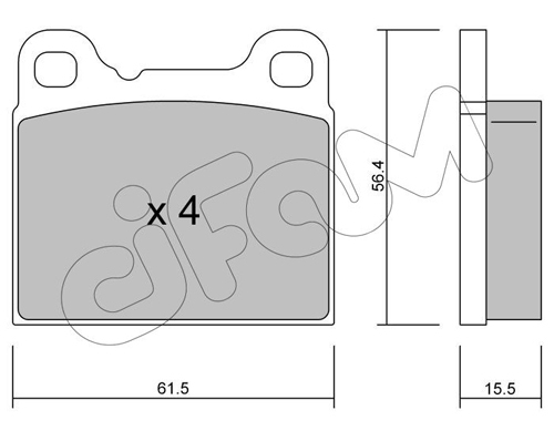 set placute frana,frana disc 822-200-0 CIFAM - Frana disc set placute frana,frana disc 822-200-0 CIFAM - Frana disc