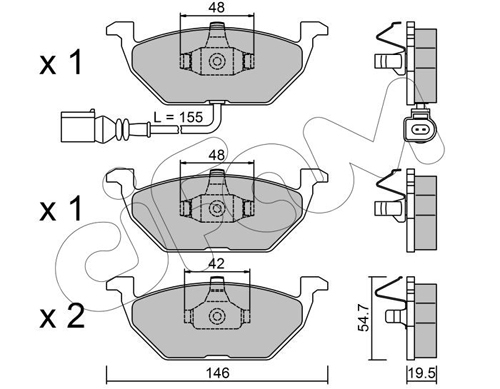 set placute frana,frana disc 822-211-2 CIFAM - Frana disc set placute frana,frana disc 822-211-2 CIFAM - Frana disc