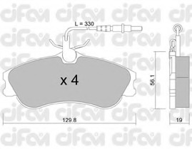 set placute frana,frana disc 822-217-0 CIFAM - Frana disc set placute frana,frana disc 822-217-0 CIFAM - Frana disc