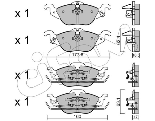 set placute frana,frana disc 822-257-0 CIFAM - Frana disc set placute frana,frana disc 822-257-0 CIFAM - Frana disc