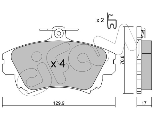 set placute frana,frana disc 822-286-0 CIFAM - Set placute frana set placute frana,frana disc 822-286-0 CIFAM - Set placute frana