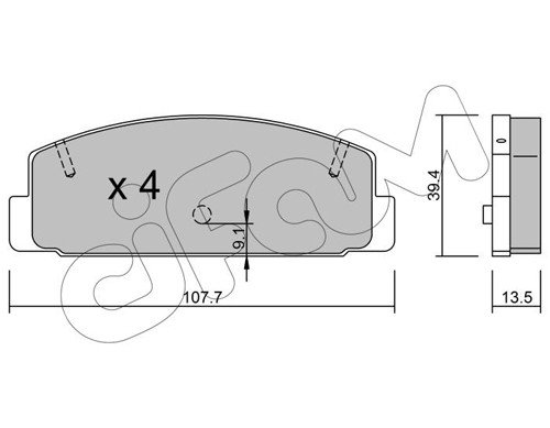 set placute frana,frana disc 822-302-1 CIFAM - Set placute frana set placute frana,frana disc 822-302-1 CIFAM - Set placute frana