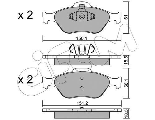 set placute frana,frana disc 822-316-0 CIFAM - Set placute frana set placute frana,frana disc 822-316-0 CIFAM - Set placute frana