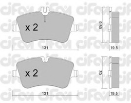 set placute frana,frana disc 822-342-0 CIFAM - Set placute frana set placute frana,frana disc 822-342-0 CIFAM - Set placute frana