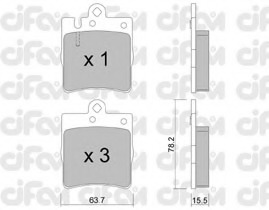 set placute frana,frana disc 822-344-0 CIFAM - Set placute frana set placute frana,frana disc 822-344-0 CIFAM - Set placute frana