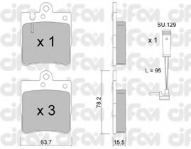 set placute frana,frana disc 822-344-1K CIFAM - Set placute frana set placute frana,frana disc 822-344-1K CIFAM - Set placute frana