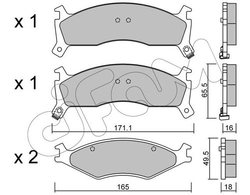 set placute frana,frana disc 822-375-0 CIFAM - Frana disc set placute frana,frana disc 822-375-0 CIFAM - Frana disc