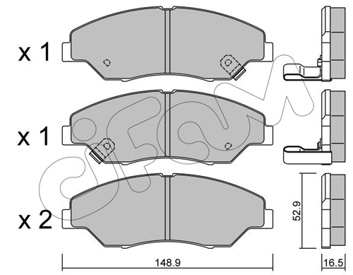 set placute frana,frana disc 822-376-0 CIFAM - Frana disc set placute frana,frana disc 822-376-0 CIFAM - Frana disc