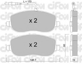 set placute frana,frana disc 822-530-0 CIFAM - Frana disc set placute frana,frana disc 822-530-0 CIFAM - Frana disc