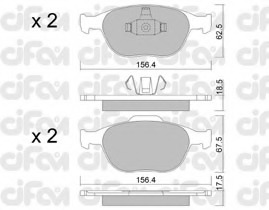 set placute frana,frana disc 822-533-0 CIFAM - Frana disc set placute frana,frana disc 822-533-0 CIFAM - Frana disc